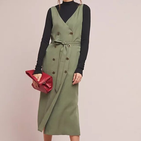 Anthropologie Seen Worn Kept Utility Midi Dress (NWT) - Picture 1 of 6